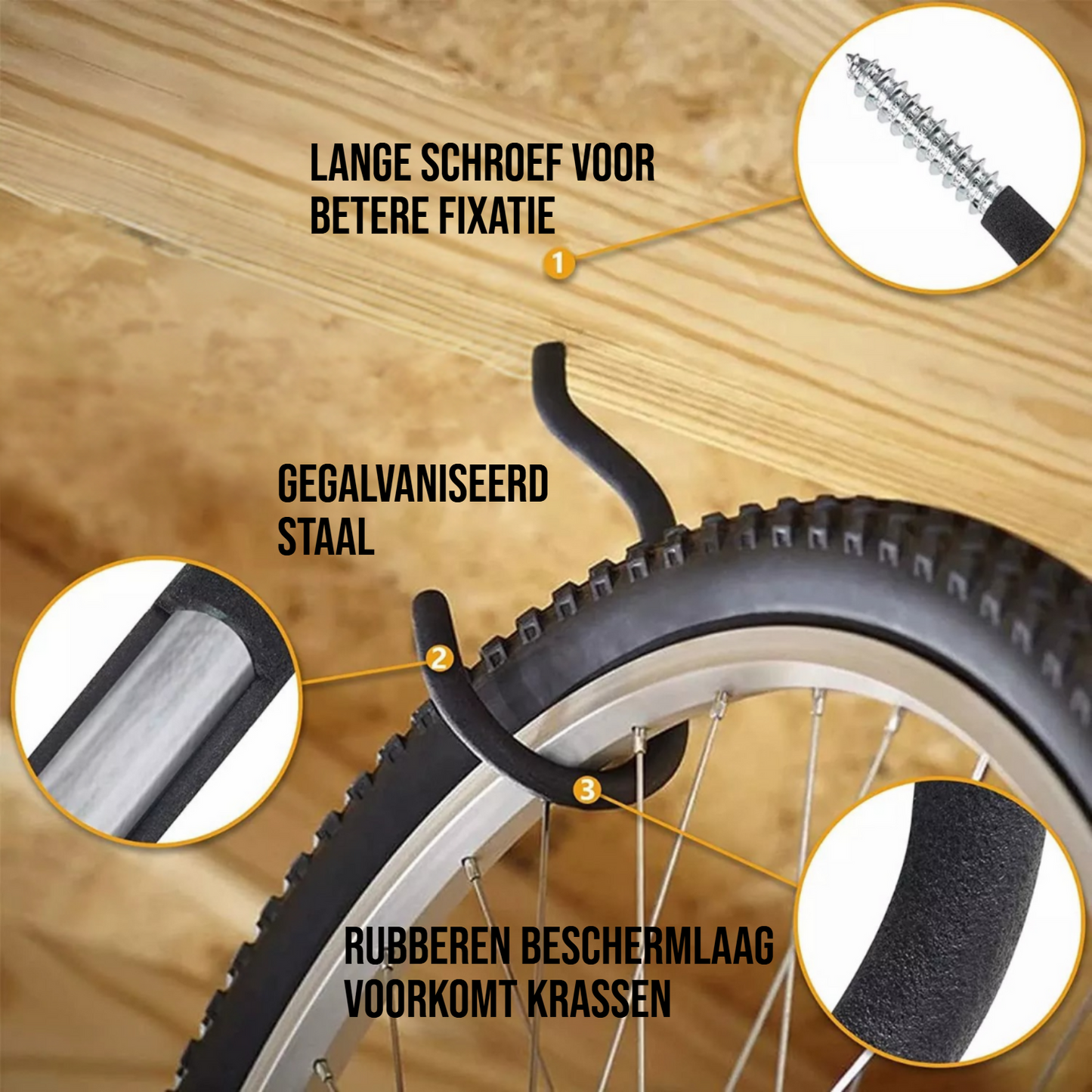 SODEAL Ophanghaken Set - Grijs